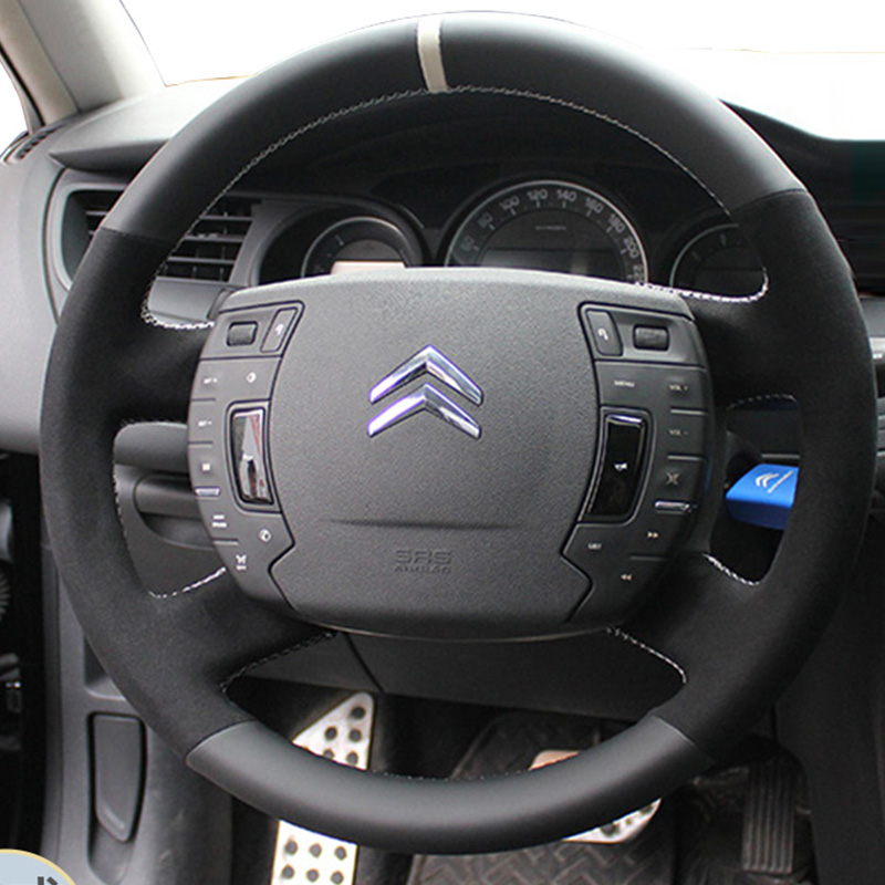 Car Steering Wheel Cover Anti Slip Breathable - غطاء عجلة قيادة السيارة من الجلد