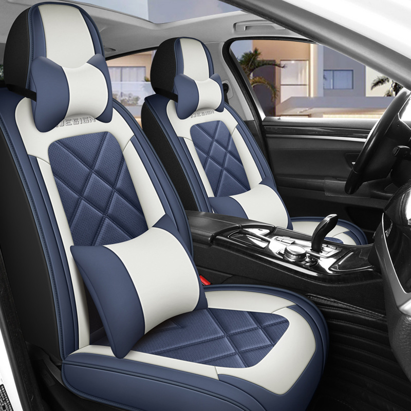 تغطية كاملة على الطراز العالمي - مراجعة Leather Car Seat Covers Full Set Universal وسعره