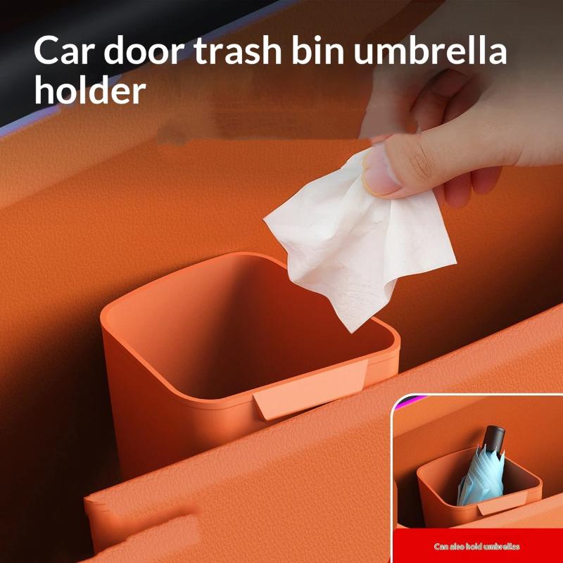 صندوق تخزين جديد من السيليكون  - مراجعة Waterproof Car Trash Can With Lid وسعره