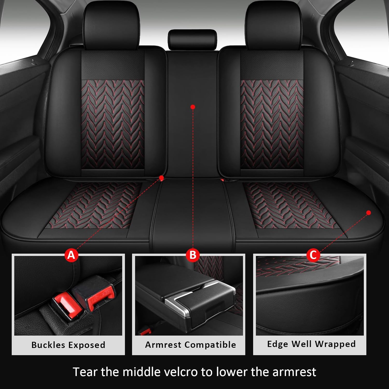 حماية شاملة لمقاعد السيارات، ط - مراجعة Leather Car Seat Covers Full Set Universal وسعره