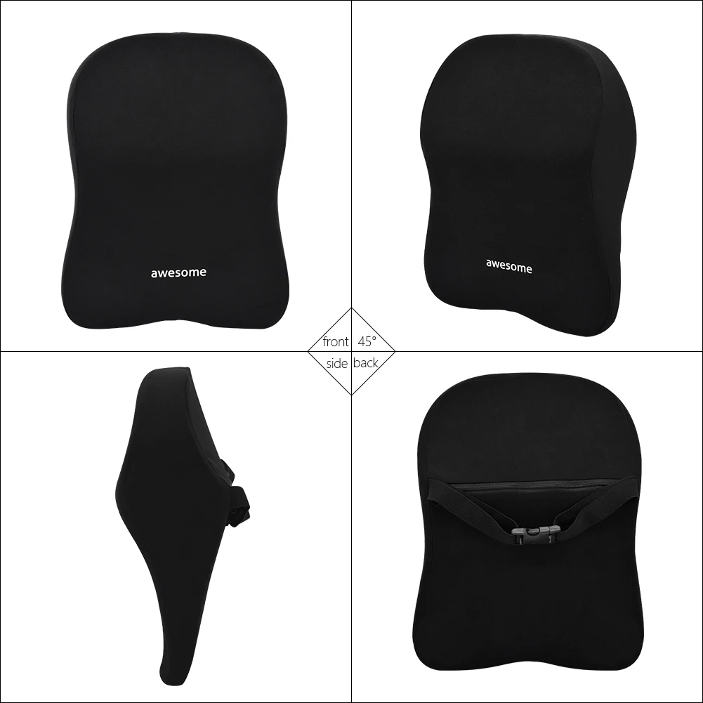 وسادة دعم الظهر والرقبة للسيار - مراجعة Memory Foam Car Neck Pillow Lumbar Support وسعره