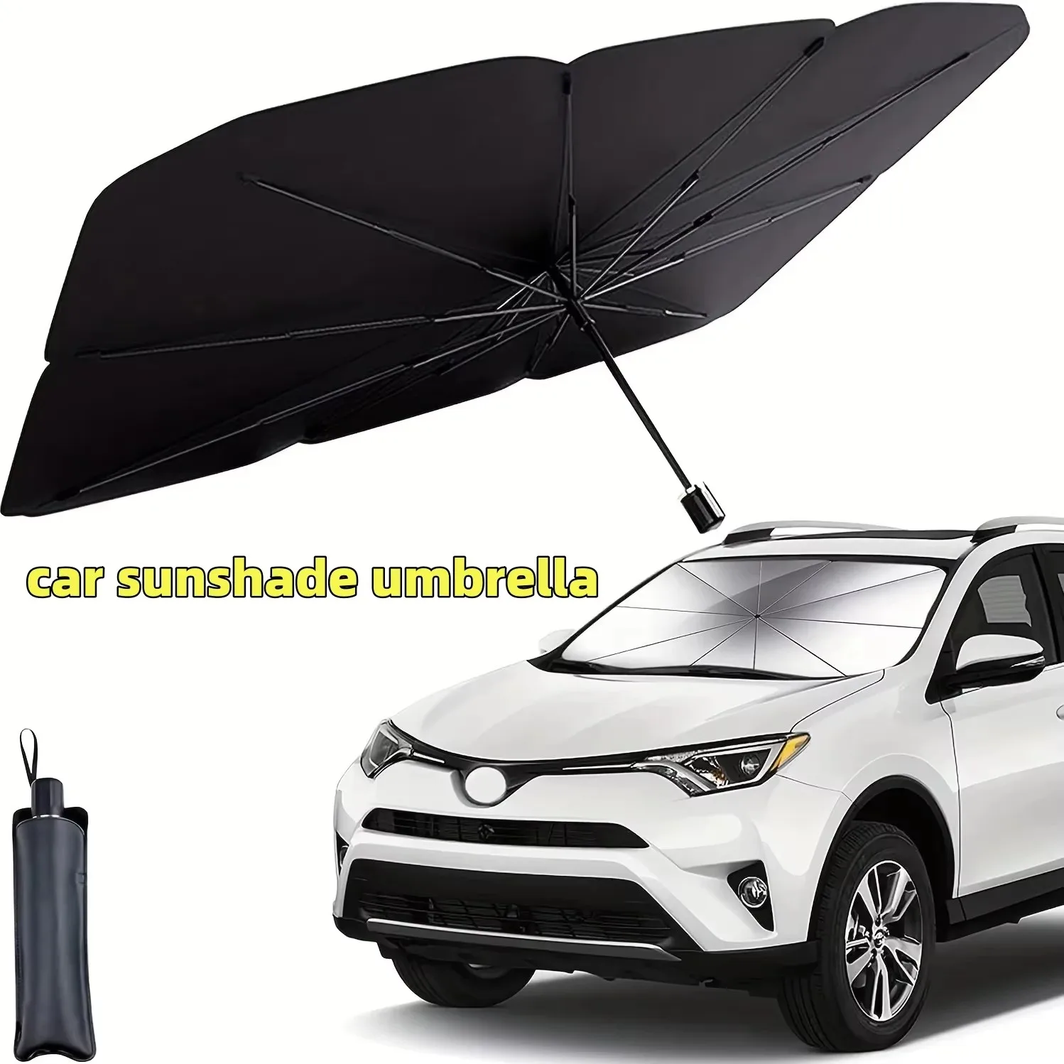 مظلة سيارة متعددة الأغراض قابل - مراجعة Car Sunshade Windshield Umbrella Foldable وسعره
