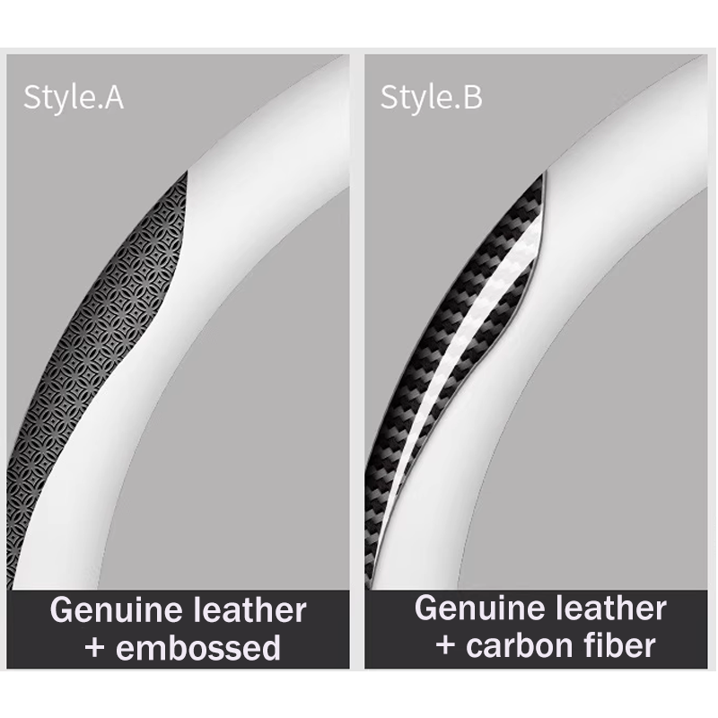 غطاء عجلة قيادة جلدي للسيارة أ - مراجعة Car Steering Wheel Cover Anti Slip Breathable وسعره