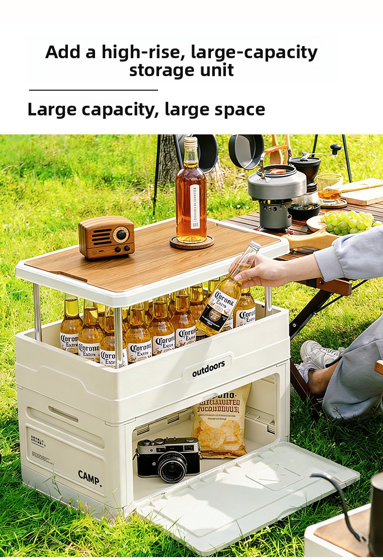 صندوق تخزين قابل للطي للتخييم  - مراجعة Car Trunk Organizer Foldable Storage Box وسعره