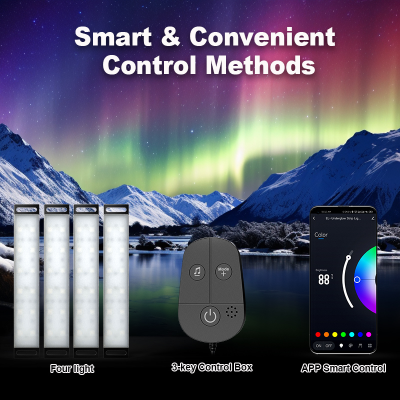 USB النيون سيارة مصابيح الديكو - مراجعة Led Ambient Interior Car Lights App Control وسعره