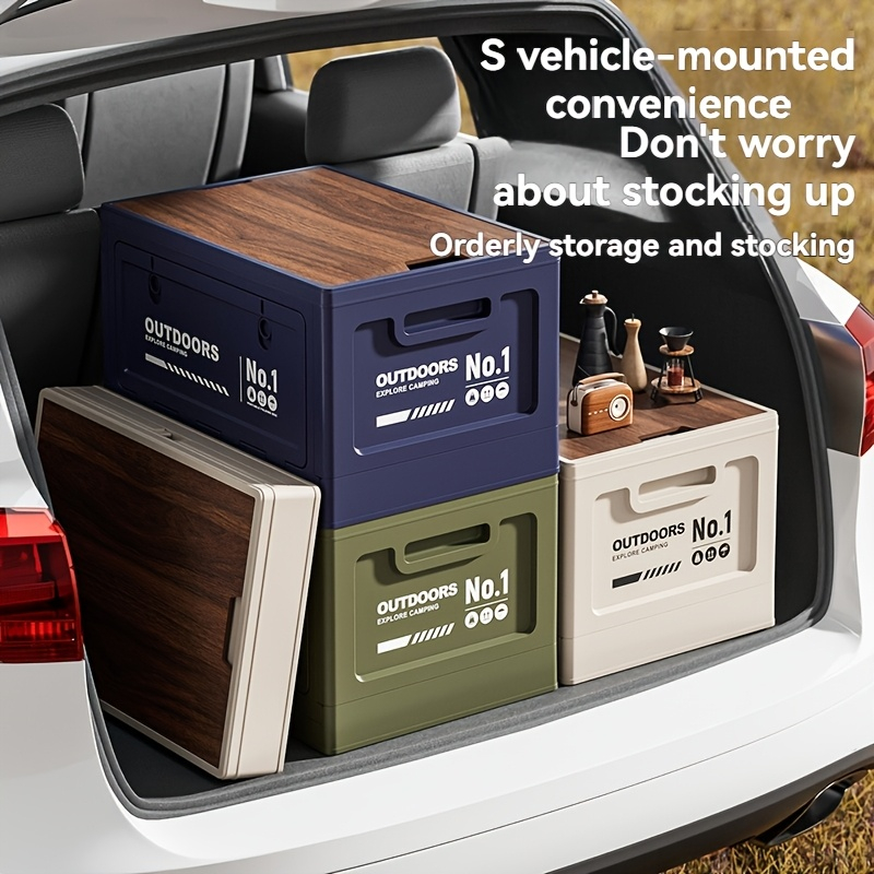 صندوق تخزين للتخييم في الهواء  - مراجعة Car Trunk Organizer Foldable Storage Box وسعره