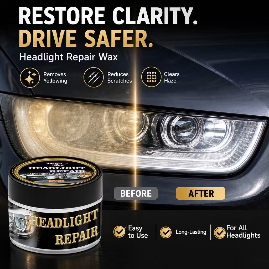 معجون تلميع وإصلاح مصابيح السي - مراجعة Car Scratch Repair Polishing Wax Paste وسعره